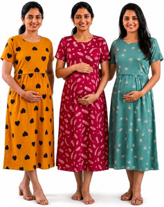 SLIVER JUBILE APPARELS Women Nightdress