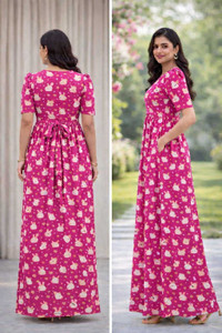 KANNIMAR Women Maternity/Nursing Nighty