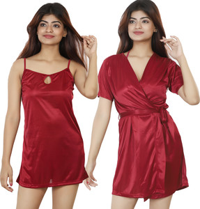 Nivcy Women Nighty with Robe