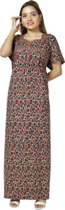 PEARLTEXNCRAFT Women Nighty