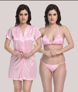 You Forever Women Robe and Lingerie Set