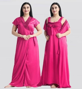 ovida Women Nighty with Robe