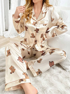 PAGHDAL BROTHERS Women Printed, Characters Multicolor Shirt & Pyjama set