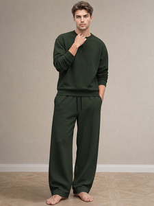 MADBROS Men Dark Green Top & Pyjama Set - Image 6