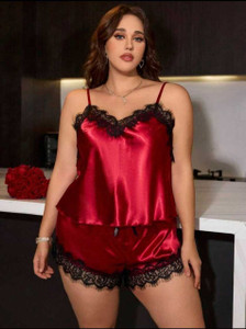 Mixopia Women Self Design Maroon Top & Shorts Set