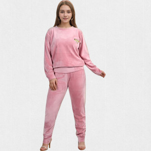 नेय्सा लड़कियों के लिए सॉलिड गुलाबी नाइट सूट सेट