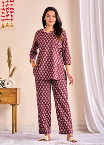 Miss Rekha Women Floral Print Multicolor Night Suit Set