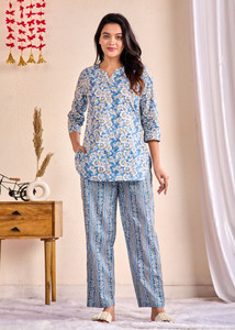 Miss Rekha Women Floral Print Multicolor Night Suit Set