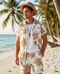 Eakdo Fashion Men Printed Multicolor Night Suit Set
