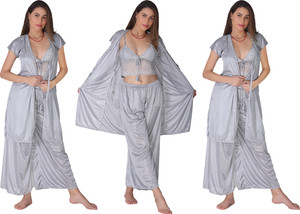 WONDERBELLA Women Nighty with Robe