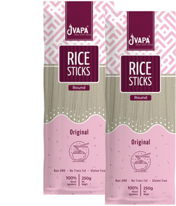 Jvapa Rice Sticks | Original | Round | 1.2mm Rice Noodles Vegetarian