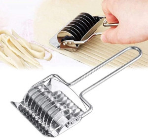 Ajarvar Pasta Machine, Stainless Steel Noodle Cutter,Noodle Lattice Roller Spaghetti and Pasta Maker