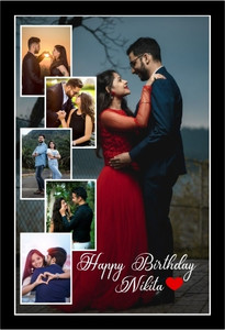 Akansha Gifting Wood Wall Photo Frame