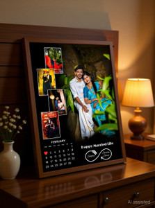 WELLCOMECRAFT Wood Wall Photo Frame