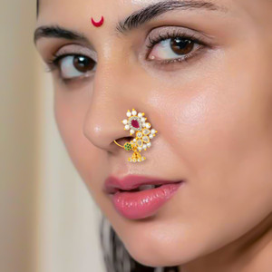 arch fashion Cubic Zirconia Gold-plated Plated Brass Nathiya