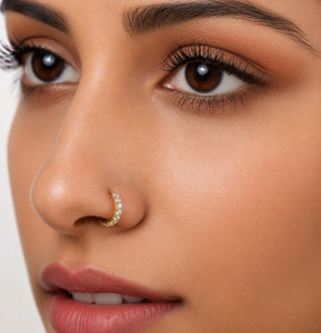 yumora Gold-plated, NA Plated Brass Nose Ring
