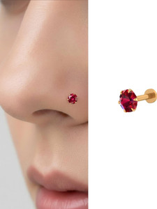 mufasa fashion Cubic Zirconia Gold-plated Plated Brass Nose Stud