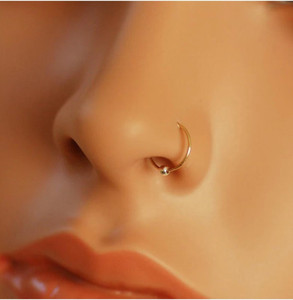 RENU CREATION Gold-plated Plated Alloy, Brass, Metal Nose Ring
