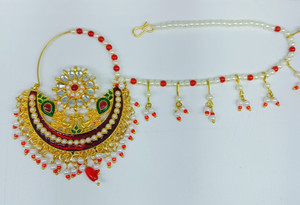 PEEHU JEWELS Gold-plated Plated Brass Nose Ring