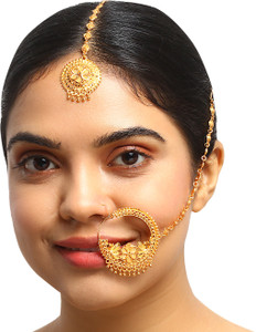 Nath Gold-plated Plated Brass Nathiya