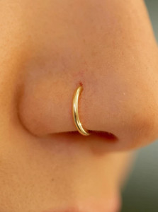 Lobya Beads Gold-plated Plated Metal, Alloy, Brass, Tungsten Nose Ring
