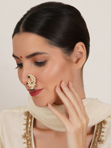 MALIFIONNA Gold-plated Plated Brass Nose Ring
