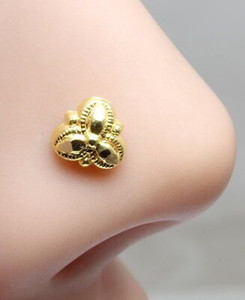 SMARNN Gold-plated Plated Metal Nose Stud
