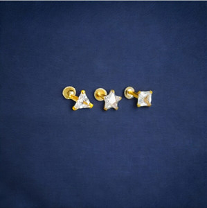 RENU CREATION Beads Gold-plated Plated Metal, Alloy, Brass, Tungsten Nose Ring