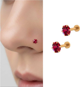 mufasa fashion Cubic Zirconia Gold-plated Plated Brass Nose Stud