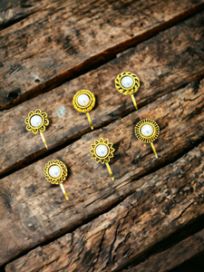 jill fashion Gold-plated Plated Metal Nose Stud Set