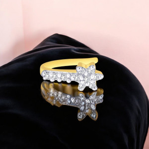 OVIYA Cubic Zirconia Gold-plated Plated Alloy Nose Ring