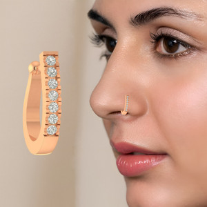 VAMA Ruby Gold-plated Plated Metal Nose Ring Price in India Buy