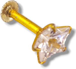 zevarhouse Zircon Gold-plated Plated Brass Nose Stud