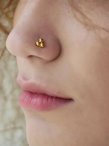 SMARNN Gold-plated Plated Metal Nose Stud