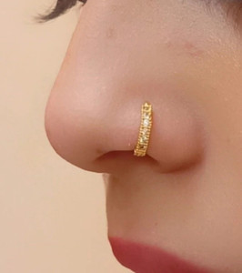 Shree shyam shopee Gold-plated Plated Alloy Nose Ring