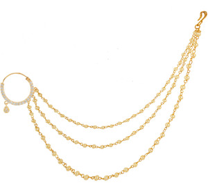GEMRON JEWEL Diamond Rhodium Plated Alloy Nathiya