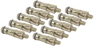 HALSEY Bolt Wall Anchor Fasteners kit Plain Bolt Type Size-8 mm, (10 Pieces)