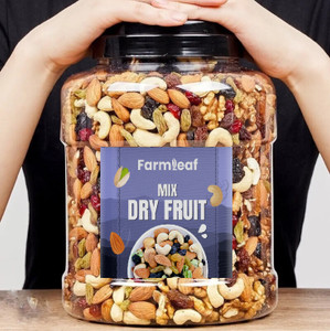 FarmLeaf Mix Dry Fruit | Panchmeva | 500gm | A Almonds, Cashews, Raisins, Dry Dates, Assorted Fruits & Nuts