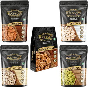 BLK FOODS Dry Fruits Combo (250g x 5)