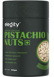 Elegity Salted Pistachios -Papertube (200 gm) | Namkeen Pista Dry Fruit Pistachios