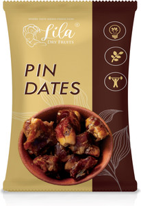 lila dry fruits Pin Dates | Pin Khajoor | Seedless Dates |Pin Khajur Arabian Dates | Dates Dry Fruit | 500gm Dates