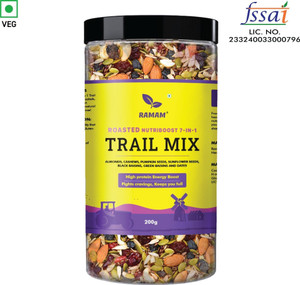 Ramam Nutriboost Premium 7 in 1 Trail Mix |Roasted Nuts & Seeds|High ...
