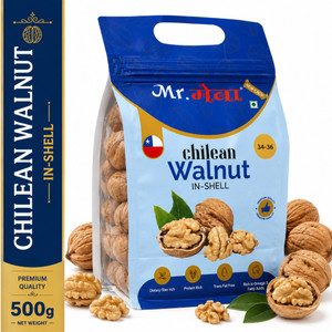 Mr.Meva Premium Chilean In-Shell Walnuts | Natural, Fresh & Crunchy Akhrot | Dry Fruits Walnuts