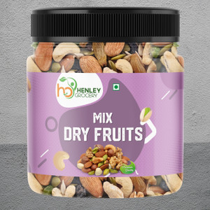 HENLEY Natural Premium Mix Dry Fruits |Healthy Nutmixed| Cashews, Almonds, Apricots, Assorted Fruits & Nuts, Pistachios, Dates