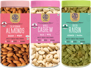 41 foods Dry fruits combo pack of | kaju badam kishmish 450 GM Cashews, Almonds, Raisins