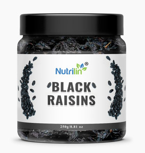 Nutrilin Black Raisins (Seedless) | Kali Kismish | Kali Dakh (Big Size) Raisins