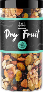 Organic Box Healthy Mix Dry Fruits and Nuts, 500g Healthy Gift Hamper for Every Occasion