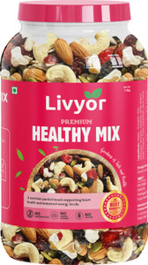 LIVYOR Healthy Mix Nuts, Seeds and Berries Combo Pack, Mixed Dry Fruits