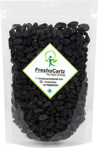 FreshoCartz Black Raisins |Seedless Dry Grapes | Kali Kishmish| Black Kismis | Dry Fruits Raisins