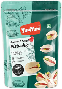 यम यम रोस्टेड एंड सॉलटेड पिस्ता (
पिस्टैशियोज
 नट) - 250gm (पैक ऑफ 1) पिस्ता थैली